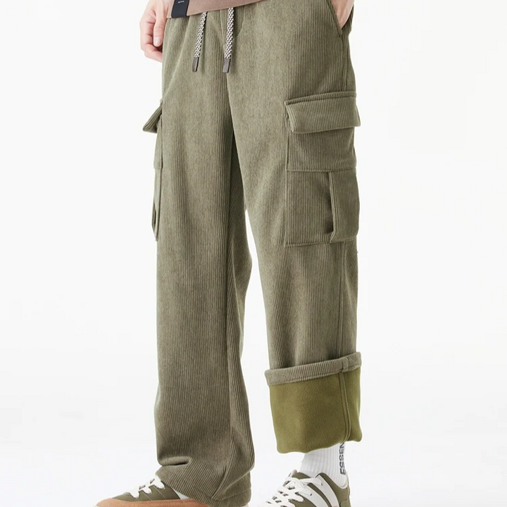 Fleece Lined Corduroy Pants