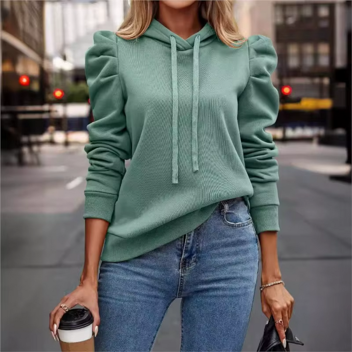 Ruffle Sleeve Hoodie