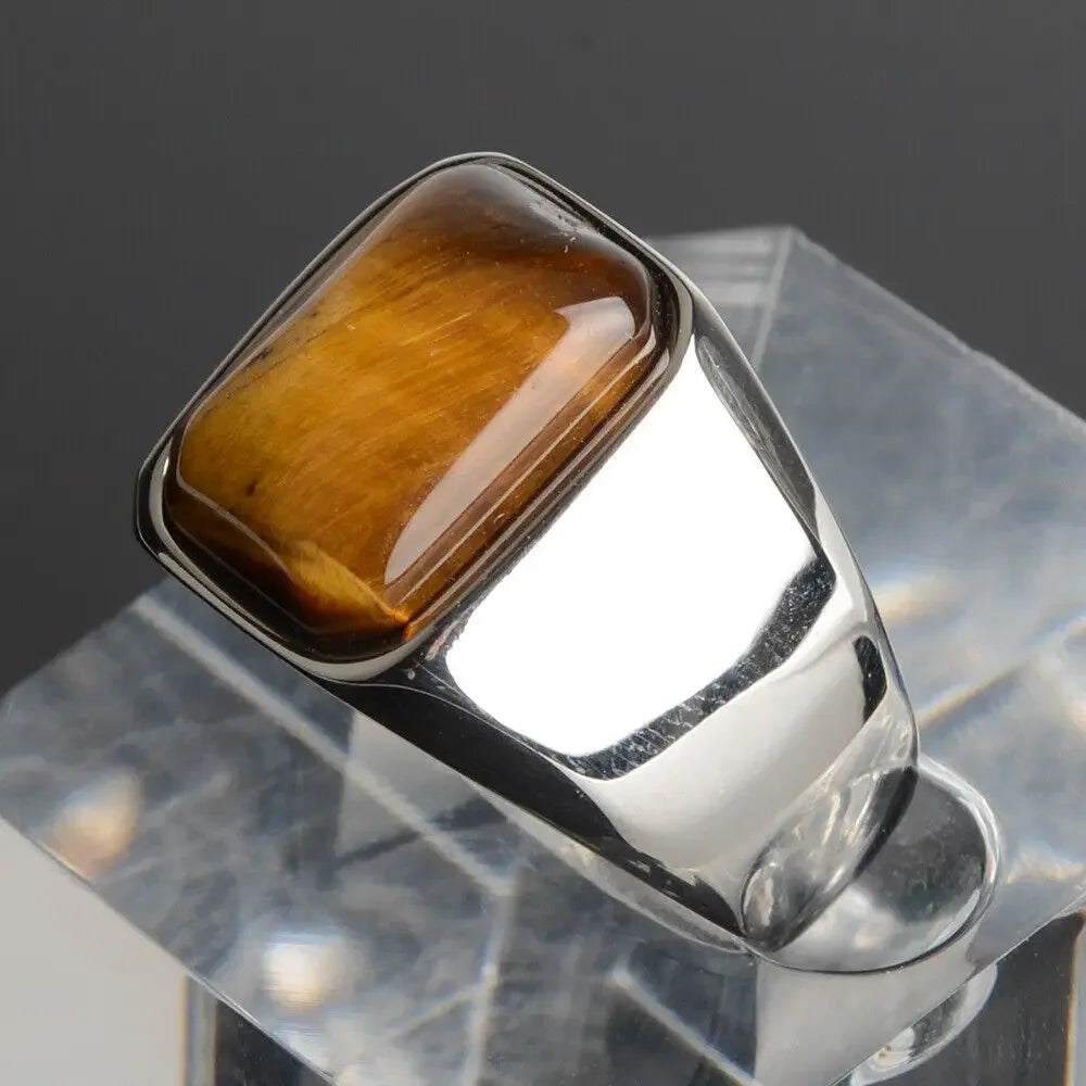 Tiger Eye Gemstone Ring