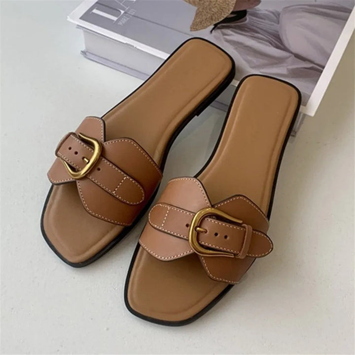 Butterfly Buckle Flats