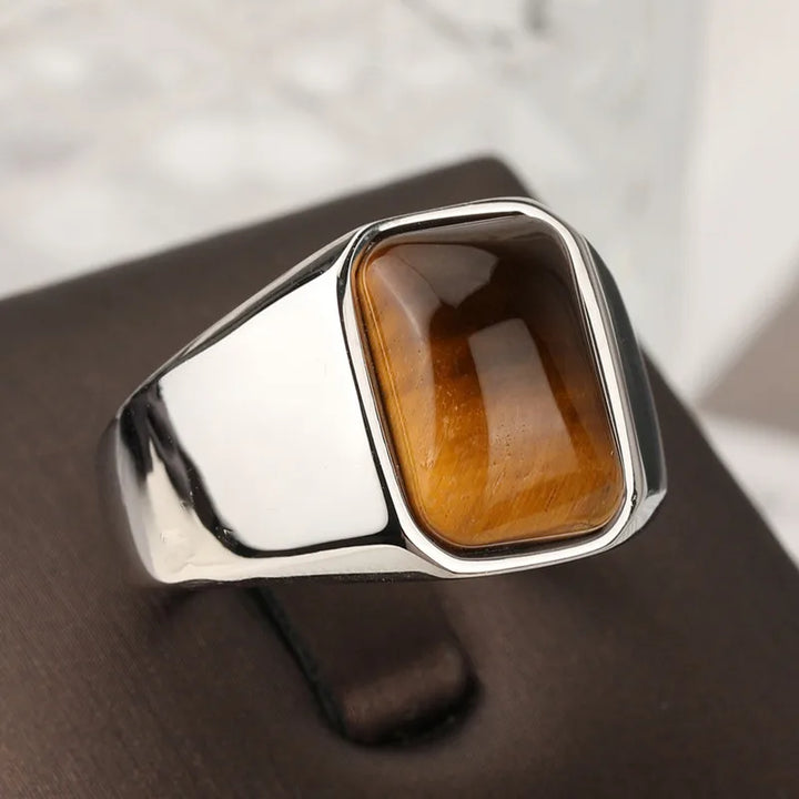 Tiger Eye Gemstone Ring