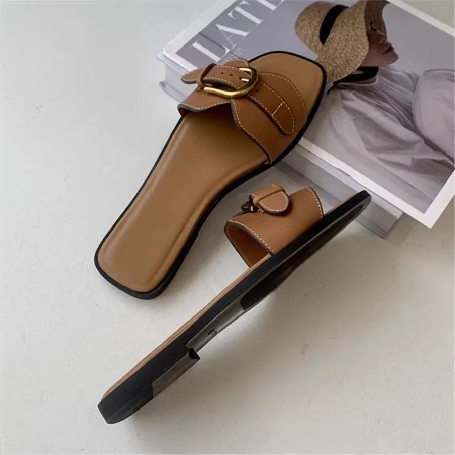 Butterfly Buckle Flats